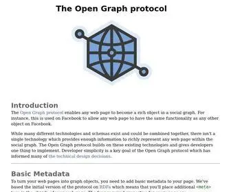 Opengraphprotocol.org(The Open Graph protocol) Screenshot