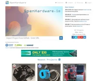 Openhardware.io(Enables Open Source Hardware Innovation) Screenshot