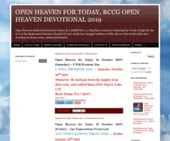 Openheavens.com.ng(OPEN HEAVENS FOR TODAY) Screenshot