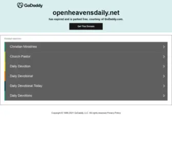 Openheavensdaily.net(Openheavensdaily) Screenshot