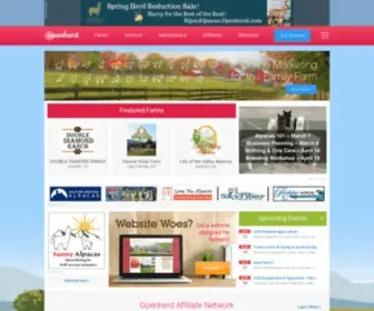 Openherd.com(Online Marketing for the Family Farm) Screenshot