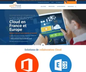 Openhost-Network.com(Abonnements Office 365 Professionnel) Screenshot
