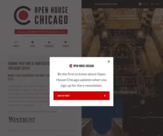Openhousechicago.org(The Chicago Architecture Chicago's Open House Chicago) Screenshot