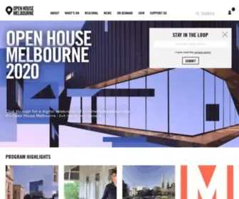 Openhousemelbourne.org(Open House MelbourneJuly 27/28) Screenshot