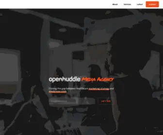 Openhuddle.co(Healthcare Strategic Media Agency) Screenshot