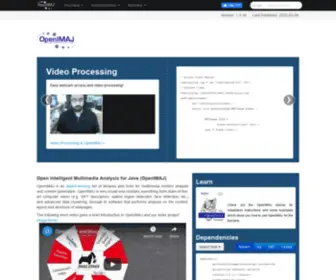 Openimaj.org(Intelligent Multimedia Analysis) Screenshot