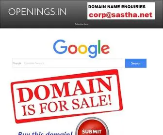 Openings.in(Domain name may be for sale) Screenshot