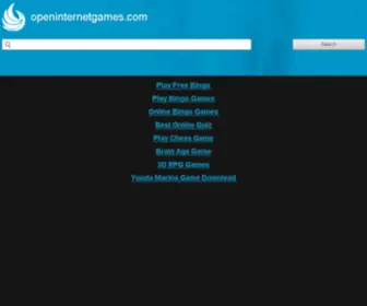 Openinternetgames.com(九游会和亚游) Screenshot