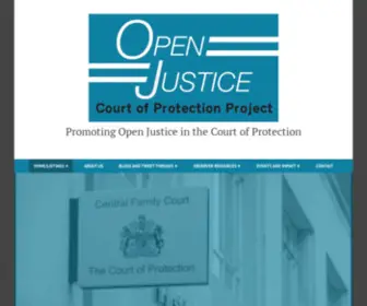 Openjusticecourtofprotection.org(Promoting Open Justice in the Court of Protection) Screenshot