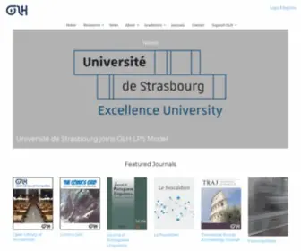 Openlibhums.org(Open Library of Humanities) Screenshot