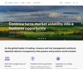 Openlink.com(Risk Management) Screenshot