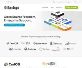 Openlogic.com(Deploy Open Source Backed by Enterprise Services) Screenshot