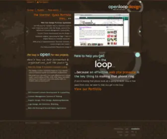 Openloopdesign.com(Portland, Oregon web site design, search engine optimization, graphic design, print design) Screenshot