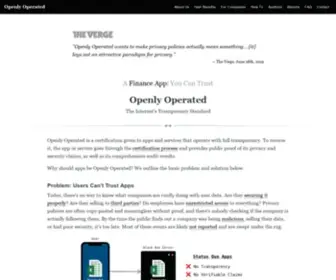 Openlyoperated.org(Openly Operated) Screenshot