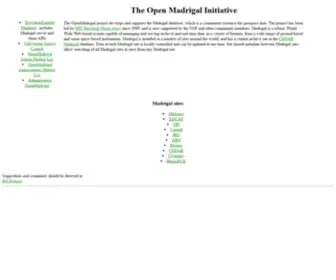 Openmadrigal.org(OpenMadrigal) Screenshot