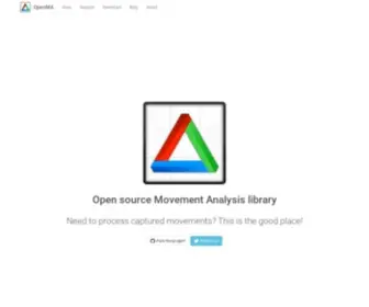 Openma.org(Open source Movement Analysis library) Screenshot