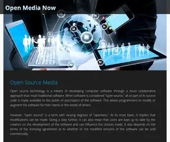 Openmedianow.org(Open source technology) Screenshot
