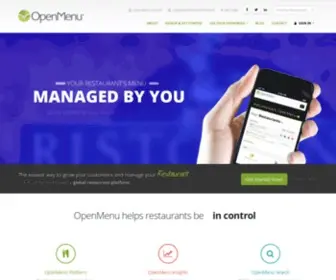 Openmenu.com(Sharing your restaurant's menu with the world) Screenshot