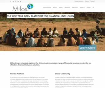 Openmf.org(Mifos Initiative) Screenshot