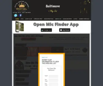 Openmicbaltimore.com(Open Mic Baltimore) Screenshot