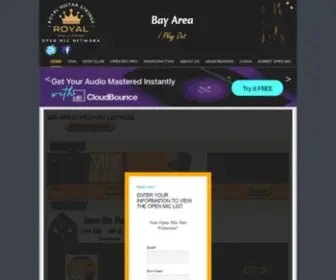 Openmicbayarea.com(Open Mic Bay Area) Screenshot