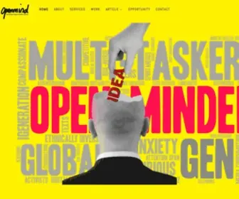 Openmind.com.mm(Openmind 360° digital creative agency) Screenshot