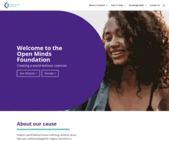Openmindsfoundation.org(Combatting coercion and coercive control) Screenshot