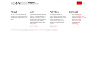 Openmod.org(Open Energy Modelling Initiative) Screenshot