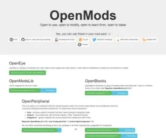 Openmods.info(Openmods info) Screenshot