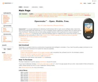 Openmoko.com(Openmoko) Screenshot