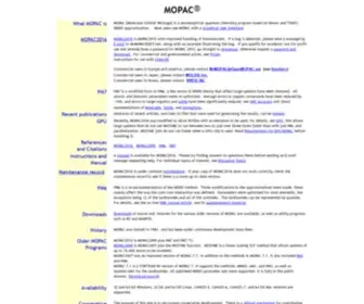 Openmopac.net(Stewart Computational Chemistry) Screenshot