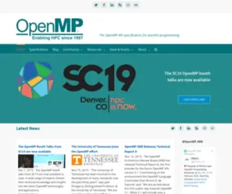Openmp.org(Home) Screenshot