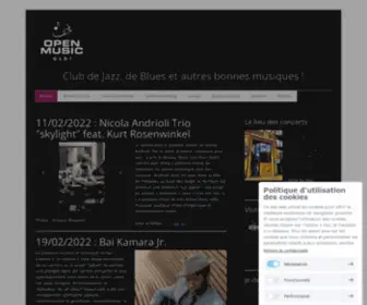 OpenmusicJazzclub.be(Jazzclub "OpenMusic" à Comines (Belgique)) Screenshot