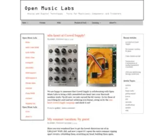 Openmusiclabs.com(Open Music Labs) Screenshot