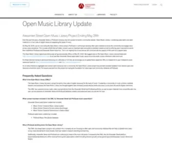 Openmusiclibrary.org(Open Music Library Update) Screenshot