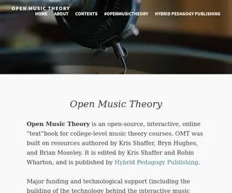 Openmusictheory.com(Simple Book Publishing) Screenshot