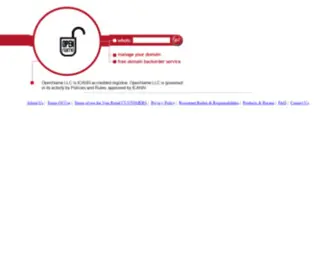 Openname.com(OpenName LLC) Screenshot