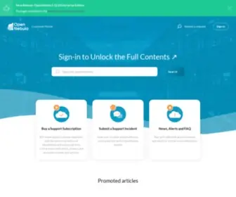 Opennebula.pro(OpenNebula Customer Portal) Screenshot