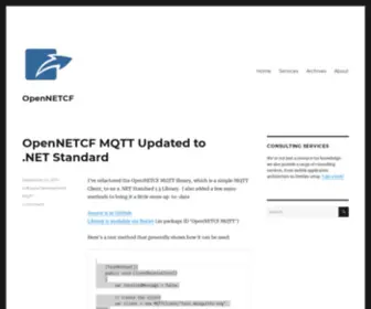 Opennetcf.com(Opennetcf) Screenshot