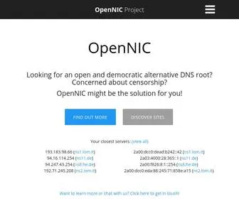 Opennic.org(OpenNIC Project) Screenshot