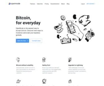 Opennode.com(Bitcoin Payment Processor) Screenshot