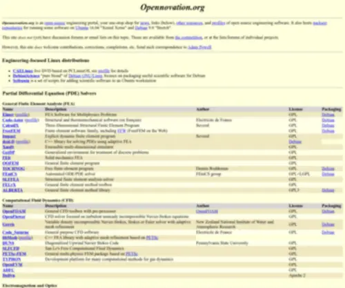 Opennovation.org(Engineering) Screenshot
