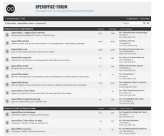 Openoffice-Forum.de(OpenOffice Forum) Screenshot