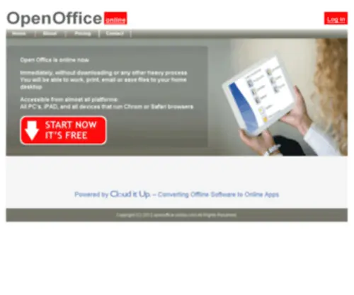 Openoffice-Online.com(Open Office Online) Screenshot