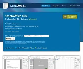 Openoffice.de(Download kostenlos in deutsch) Screenshot