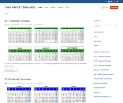 Openofficetemplates.net(Open Office Templates) Screenshot