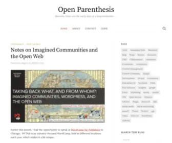 Openparenthesis.org(Open Parenthesis) Screenshot