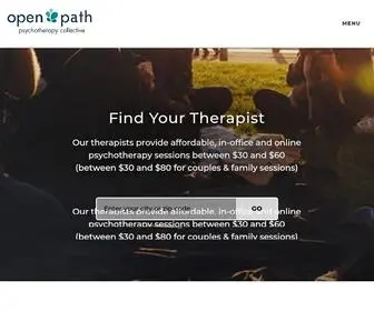 Openpathcollective.org(Open Path Psychotherapy Collective) Screenshot