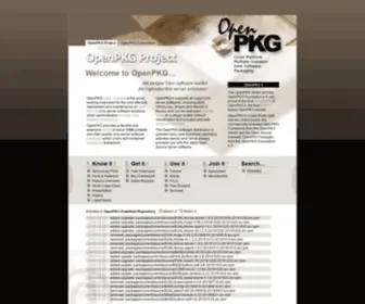 Openpkg.org(OpenPKG Project) Screenshot