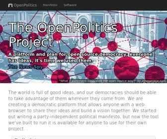 Openpolitics.org.uk(OpenPolitics) Screenshot